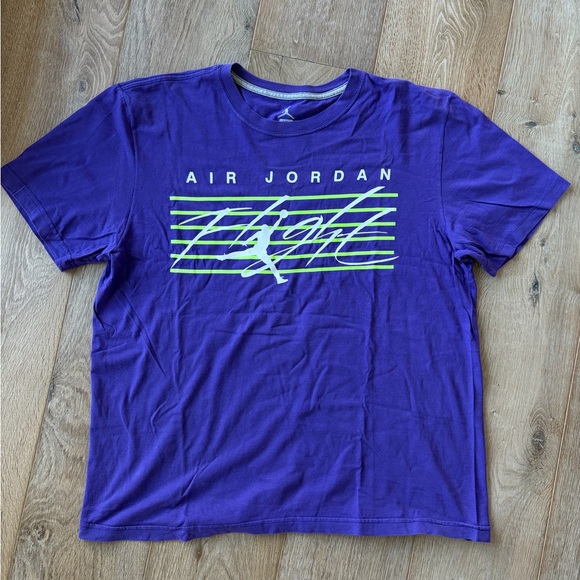 Jordan Other - Air Jordan Flight T-Shirt in Purple & Green